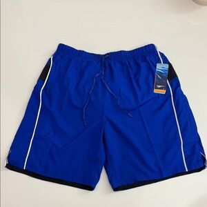 Speedo Blue Swim Shorts with Black and White Details Size S/P/CH